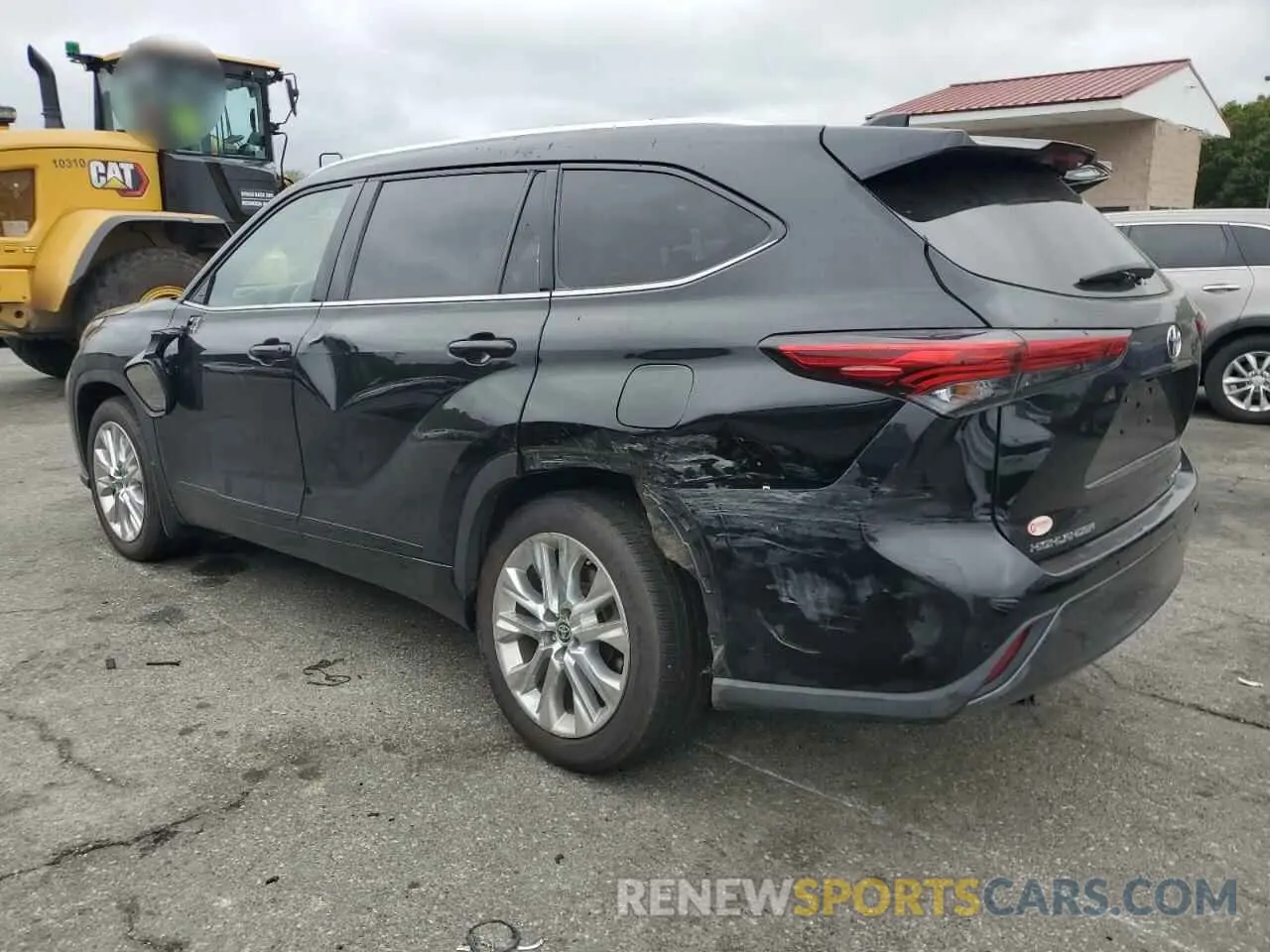 2 fotografías del automóvil dañado 5TDDZRBHXLS027836 TOYOTA HIGHLANDER 2020