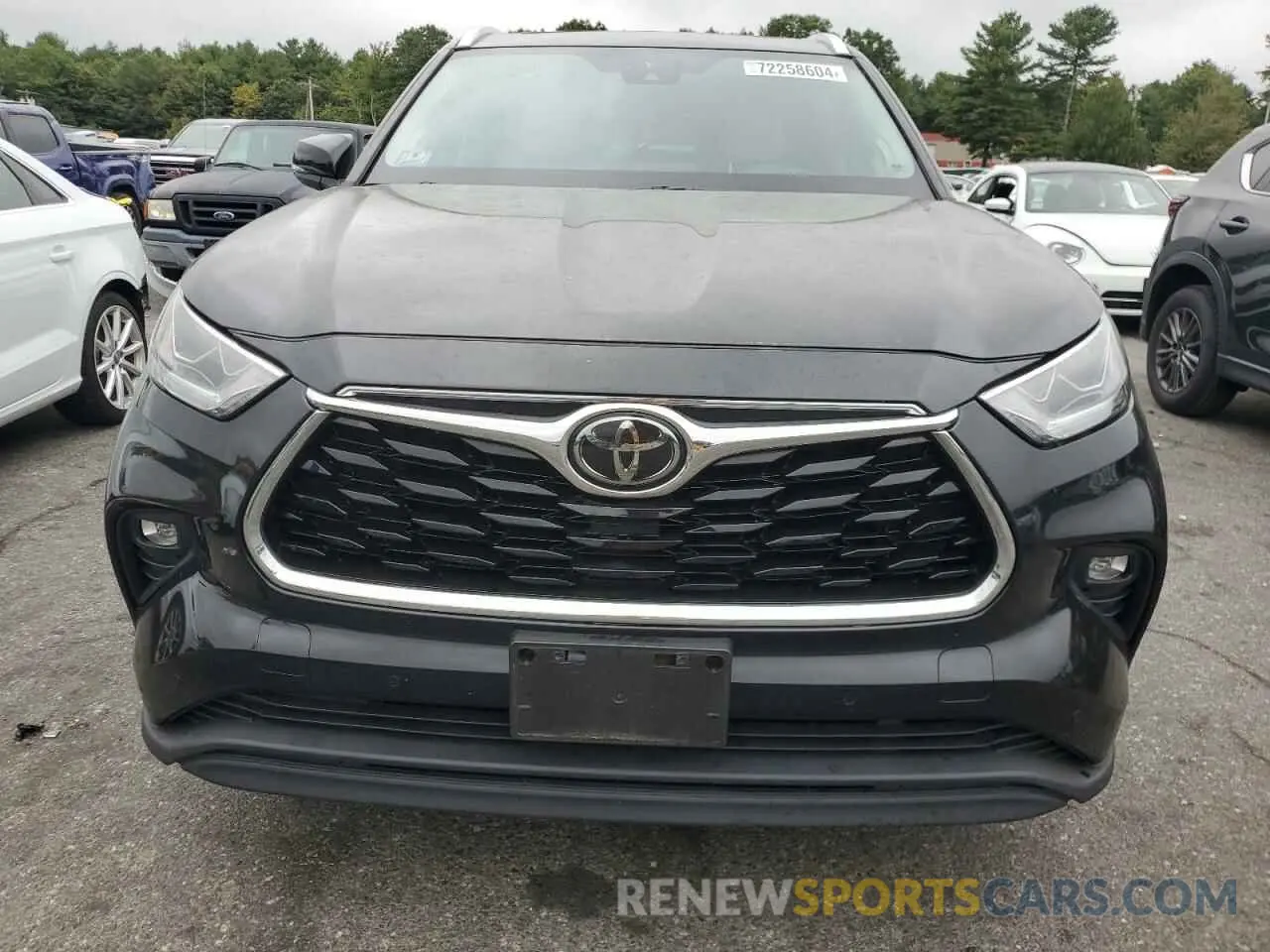 5 fotografías del automóvil dañado 5TDDZRBHXLS027836 TOYOTA HIGHLANDER 2020