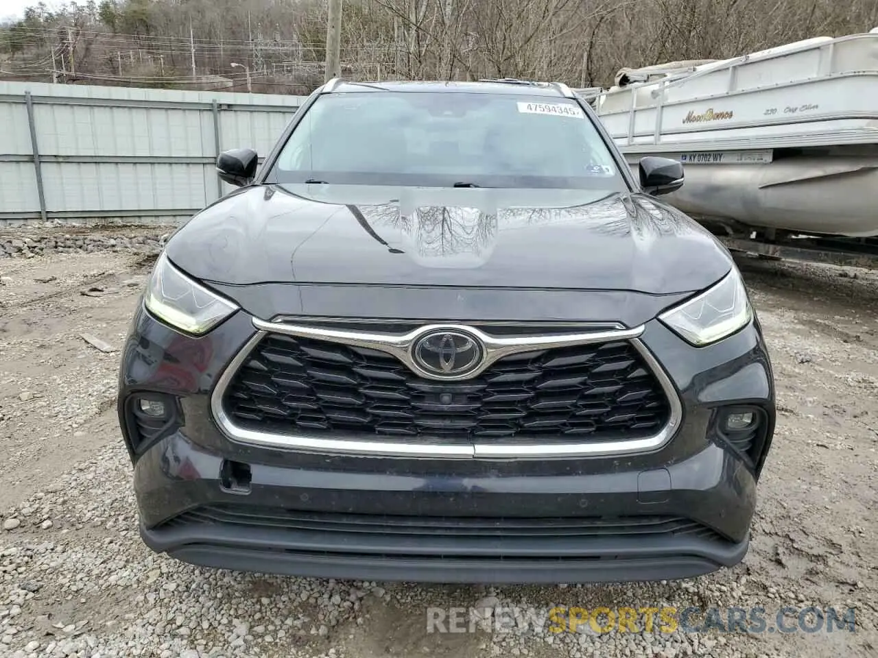 5 fotografías del automóvil dañado 5TDDZRBHXLS030378 TOYOTA HIGHLANDER 2020