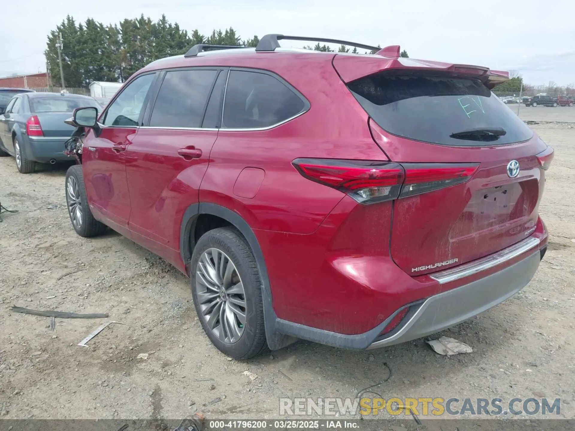 3 fotografías del automóvil dañado 5TDEBRCH3LS003336 TOYOTA HIGHLANDER 2020