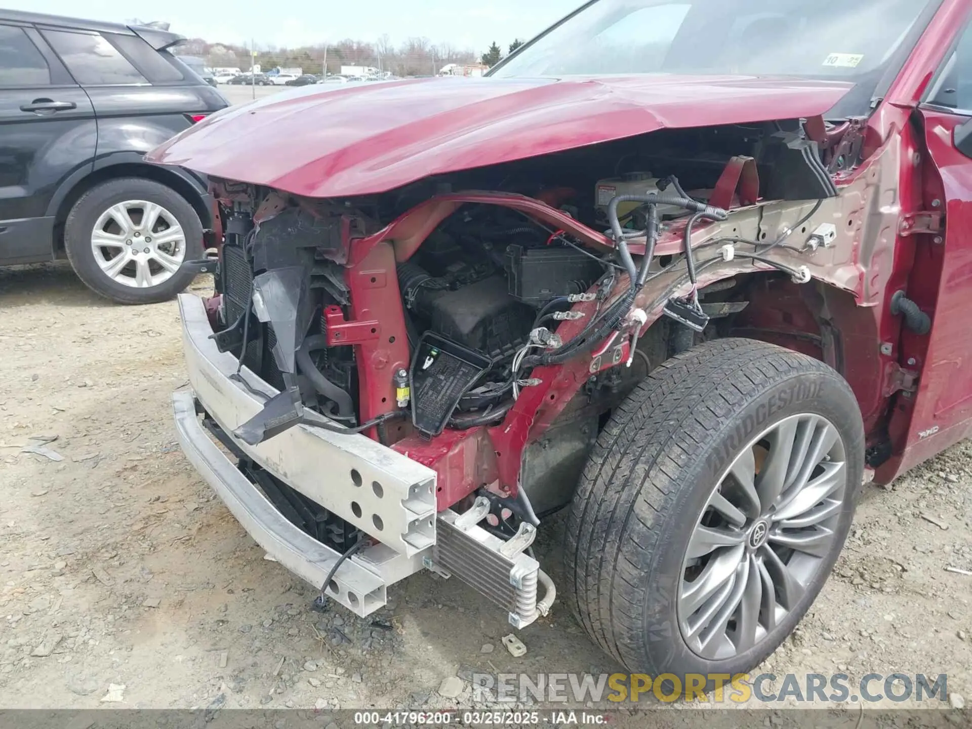 6 fotografías del automóvil dañado 5TDEBRCH3LS003336 TOYOTA HIGHLANDER 2020