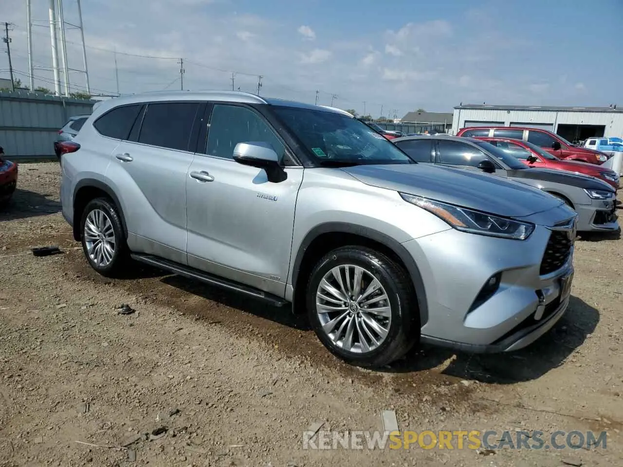 4 fotografías del automóvil dañado 5TDEBRCH4LS004852 TOYOTA HIGHLANDER 2020
