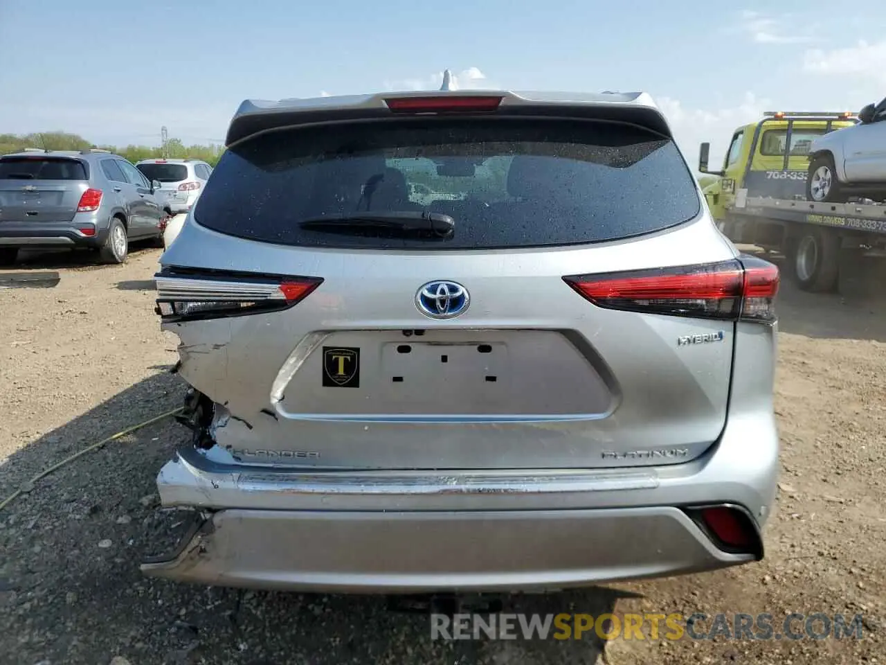 6 fotografías del automóvil dañado 5TDEBRCH4LS004852 TOYOTA HIGHLANDER 2020