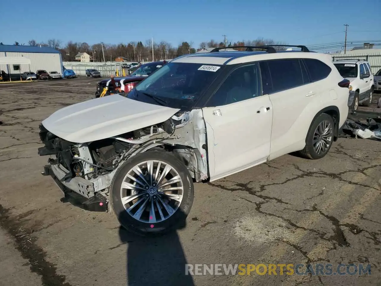 1 fotografías del automóvil dañado 5TDEBRCH4LS010490 TOYOTA HIGHLANDER 2020