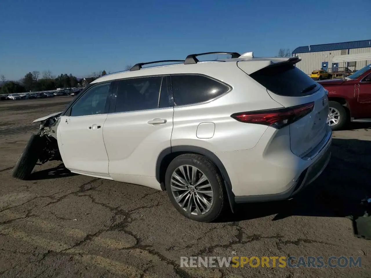 2 fotografías del automóvil dañado 5TDEBRCH4LS010490 TOYOTA HIGHLANDER 2020