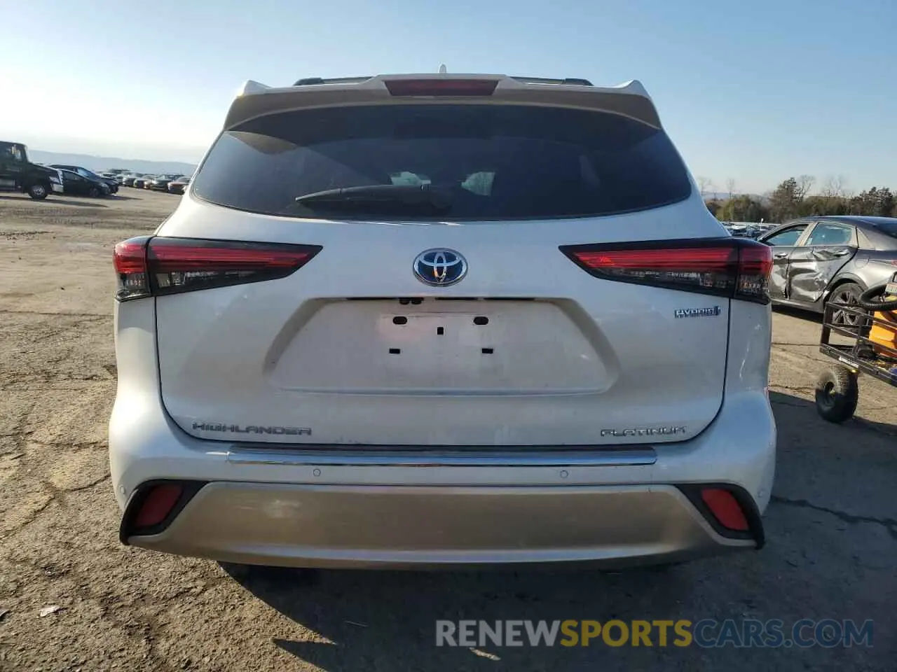 6 fotografías del automóvil dañado 5TDEBRCH4LS010490 TOYOTA HIGHLANDER 2020
