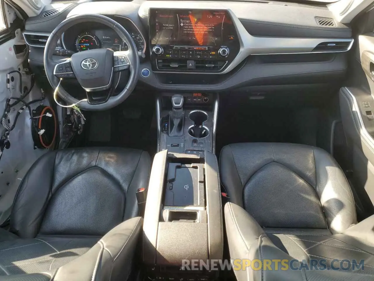 8 fotografías del automóvil dañado 5TDEBRCH4LS010490 TOYOTA HIGHLANDER 2020