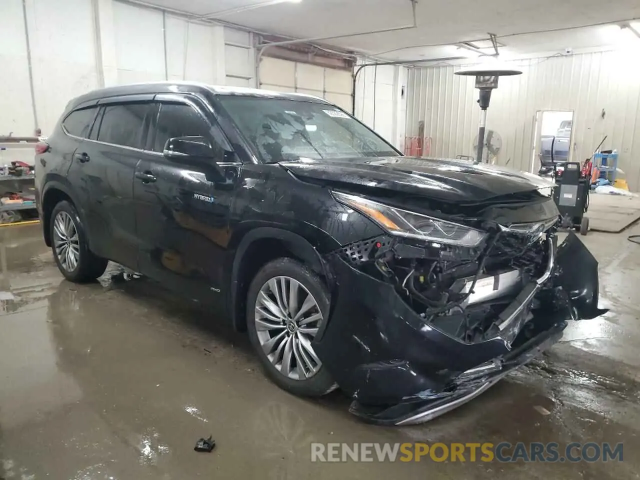 4 fotografías del automóvil dañado 5TDEBRCH6LS008319 TOYOTA HIGHLANDER 2020