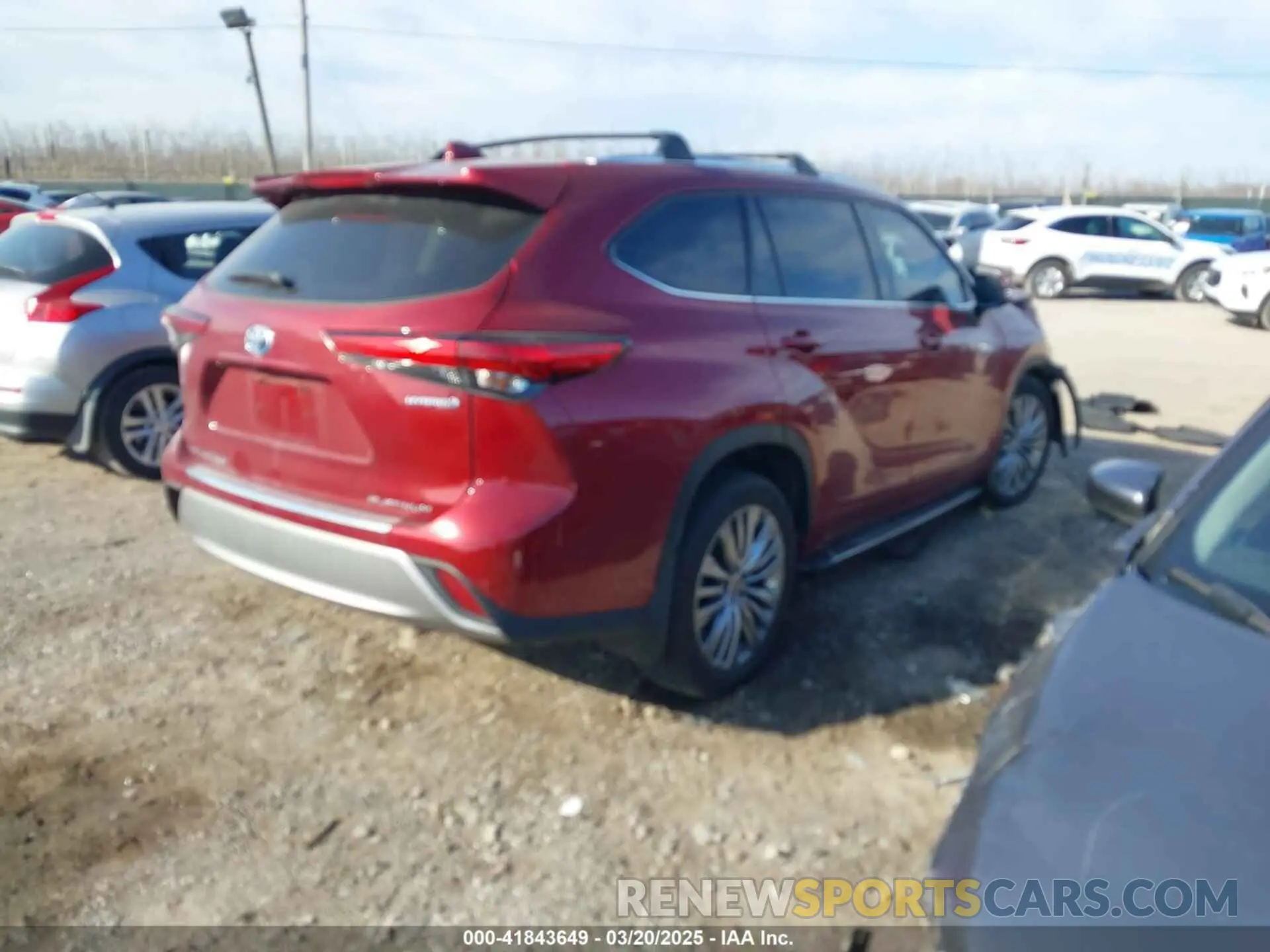 4 fotografías del automóvil dañado 5TDEBRCH8LS005843 TOYOTA HIGHLANDER 2020