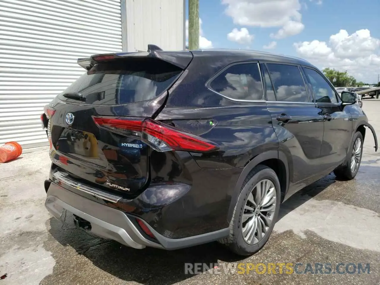 4 fotografías del automóvil dañado 5TDFARAH2LS001068 TOYOTA HIGHLANDER 2020