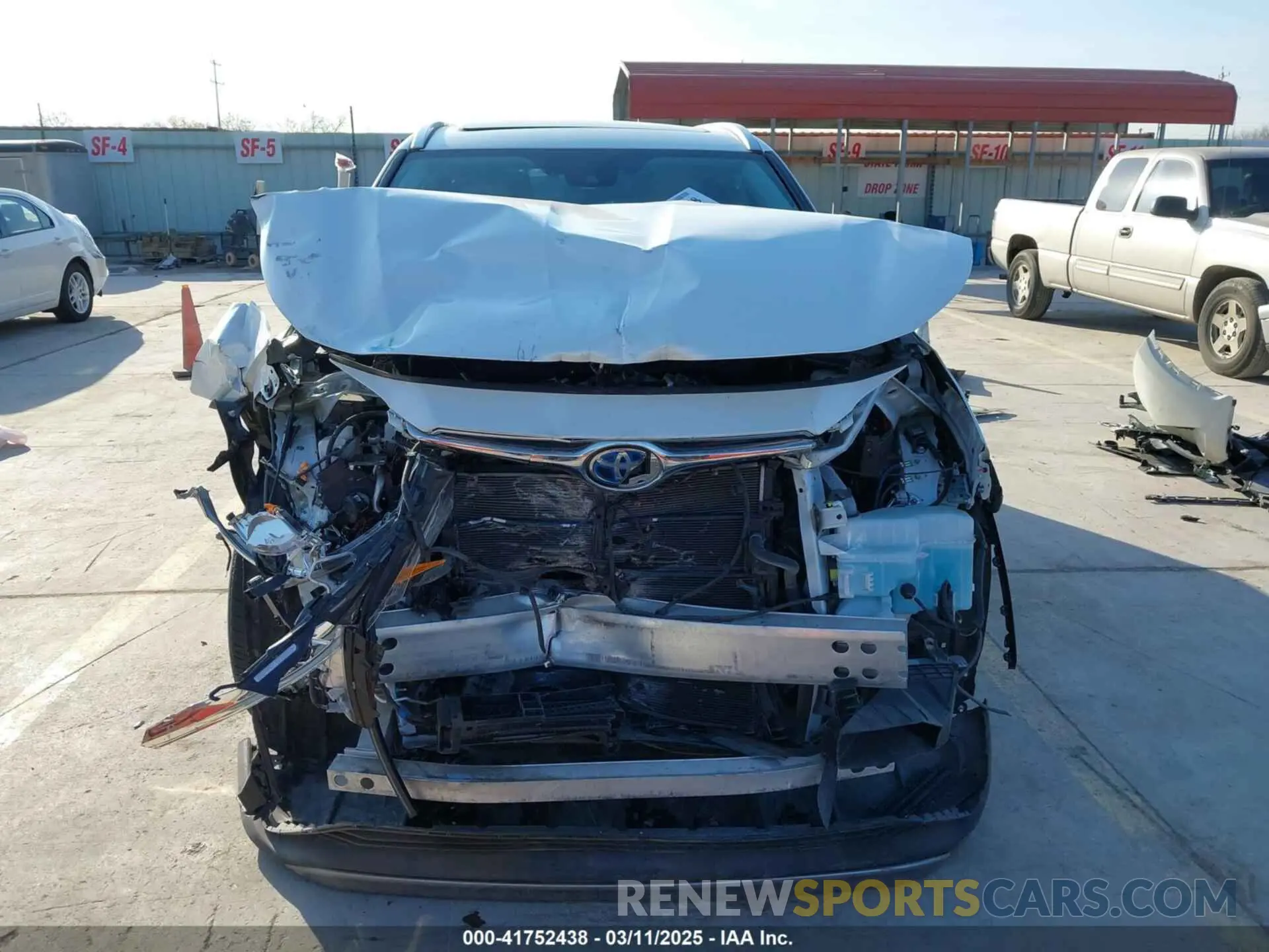13 fotografías del automóvil dañado 5TDFARAH3LS004075 TOYOTA HIGHLANDER 2020