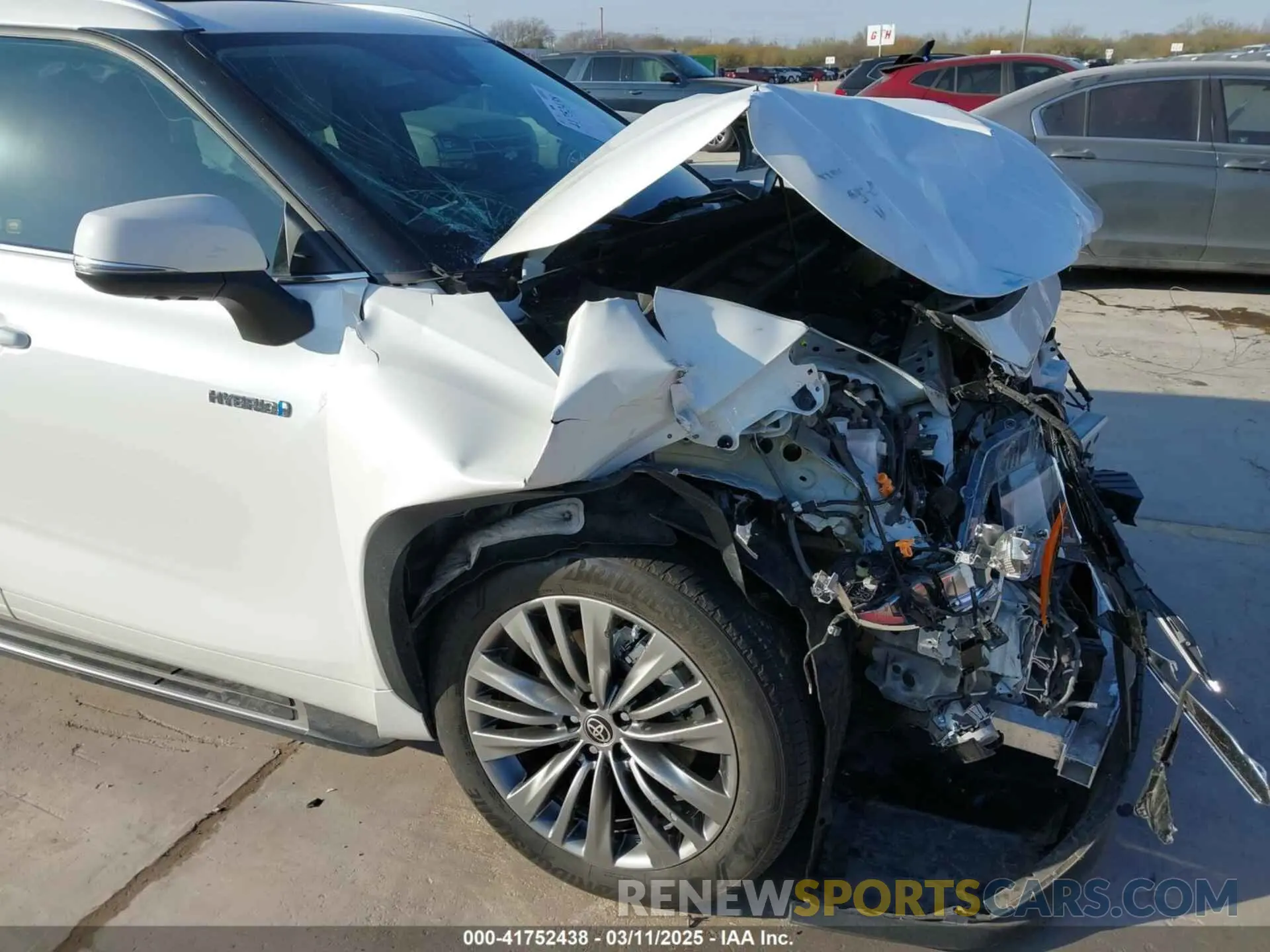 6 fotografías del automóvil dañado 5TDFARAH3LS004075 TOYOTA HIGHLANDER 2020