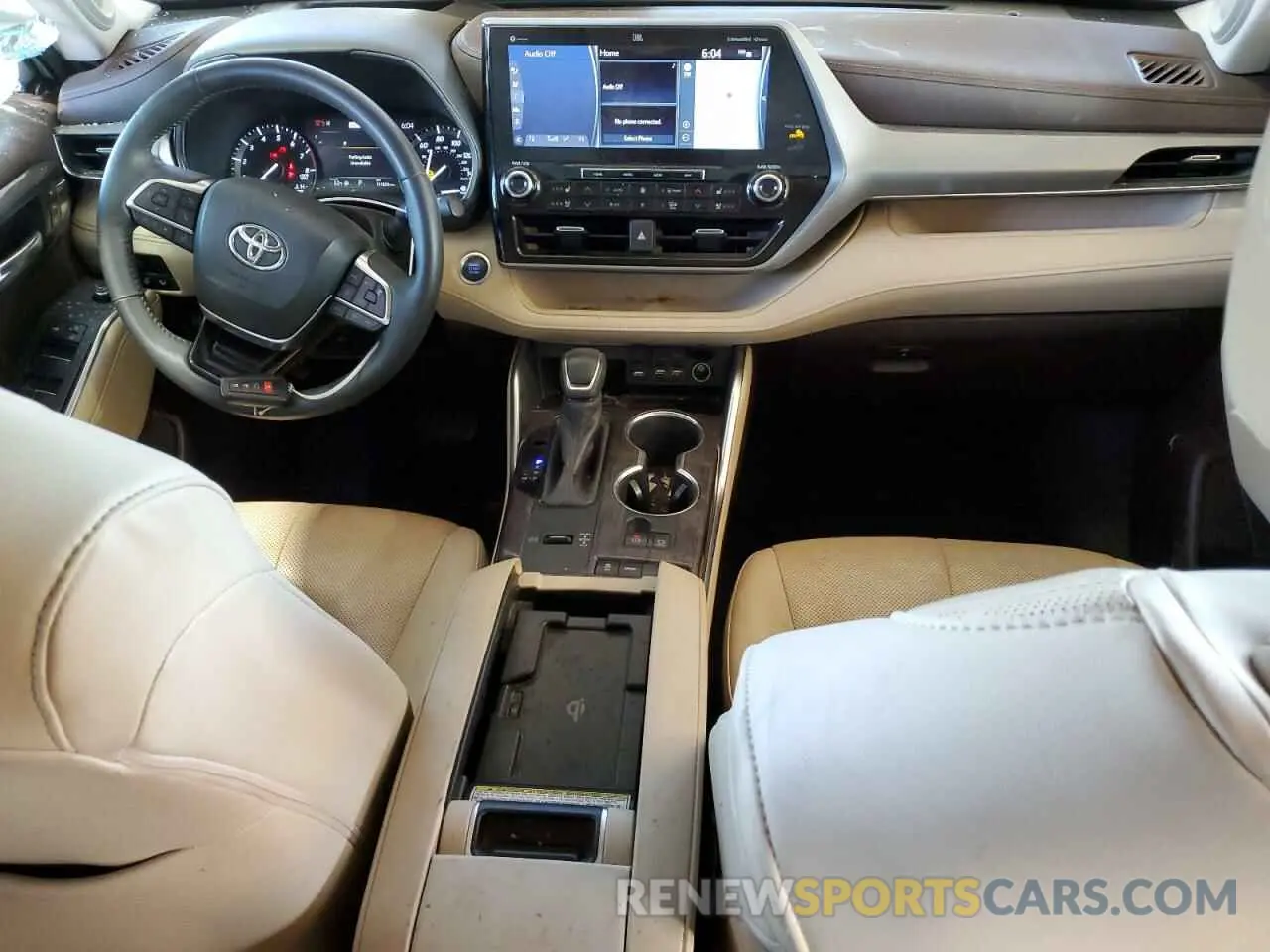 8 fotografías del automóvil dañado 5TDFZRAH0LS006388 TOYOTA HIGHLANDER 2020