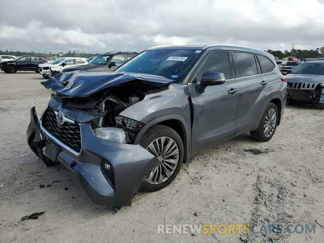 1 fotografías del automóvil dañado 5TDFZRBH1LS017155 TOYOTA HIGHLANDER 2020