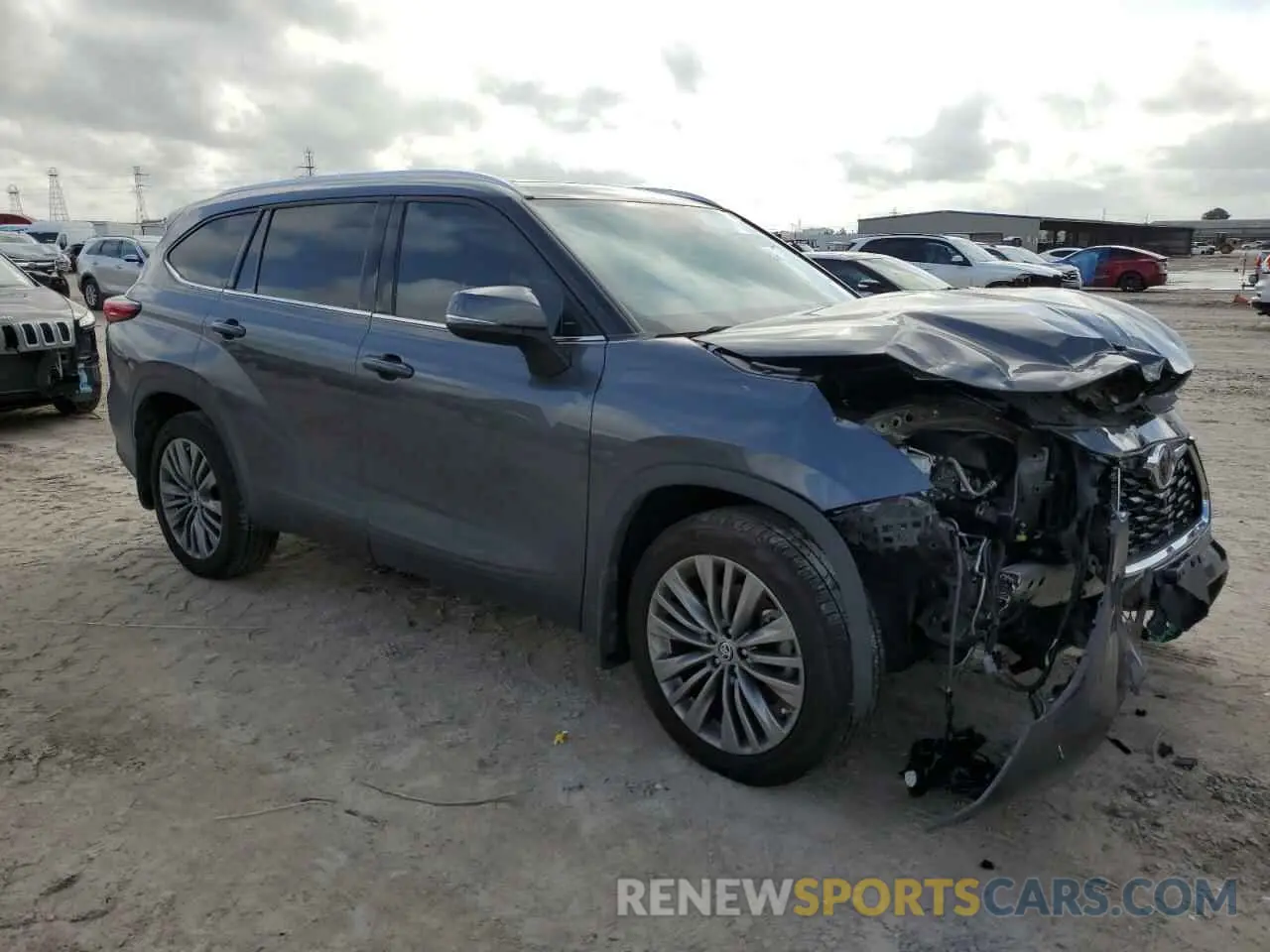 4 fotografías del automóvil dañado 5TDFZRBH1LS017155 TOYOTA HIGHLANDER 2020