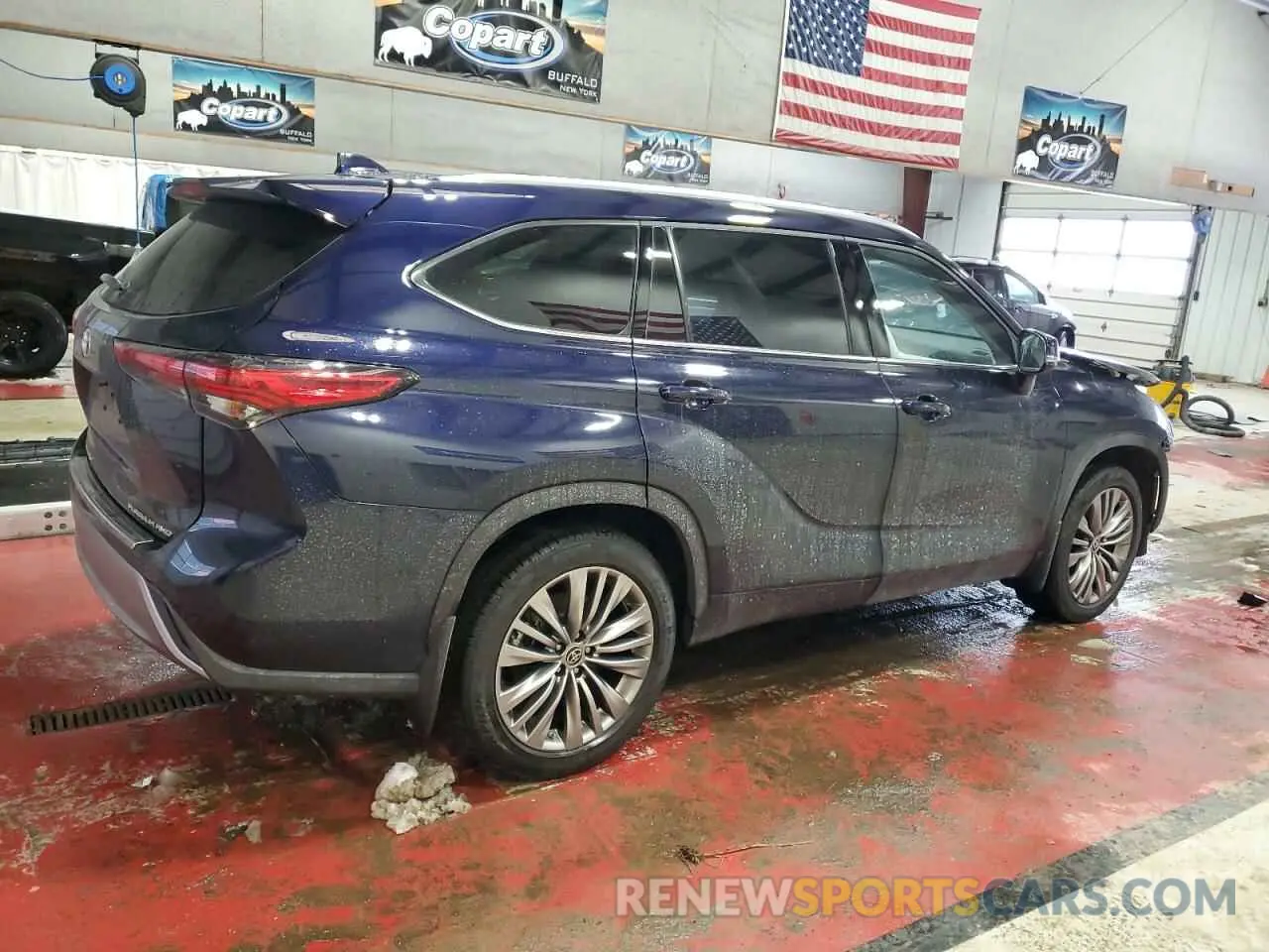3 fotografías del automóvil dañado 5TDFZRBH1LS055971 TOYOTA HIGHLANDER 2020