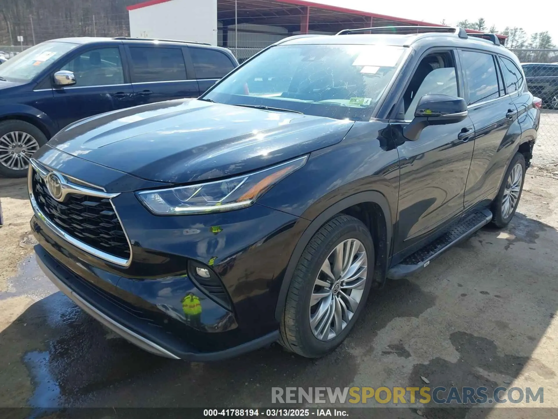 2 fotografías del automóvil dañado 5TDFZRBH2LS034921 TOYOTA HIGHLANDER 2020