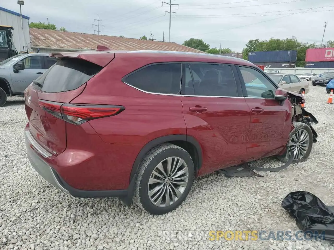 3 fotografías del automóvil dañado 5TDFZRBH5LS022424 TOYOTA HIGHLANDER 2020