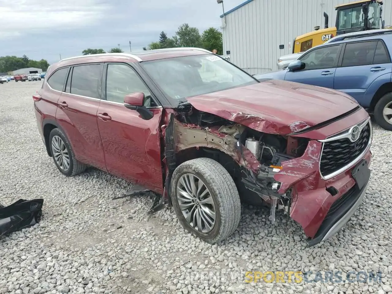 4 fotografías del automóvil dañado 5TDFZRBH5LS022424 TOYOTA HIGHLANDER 2020