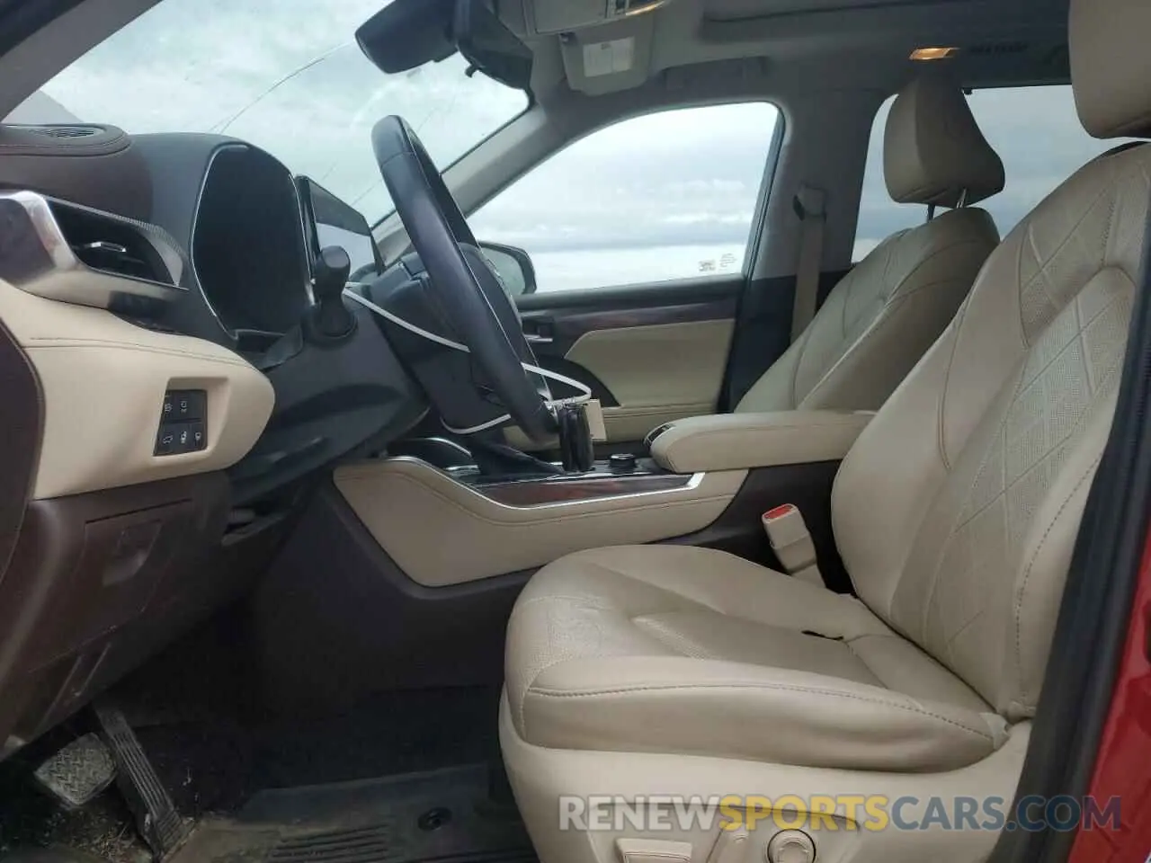 7 fotografías del automóvil dañado 5TDFZRBH5LS022424 TOYOTA HIGHLANDER 2020