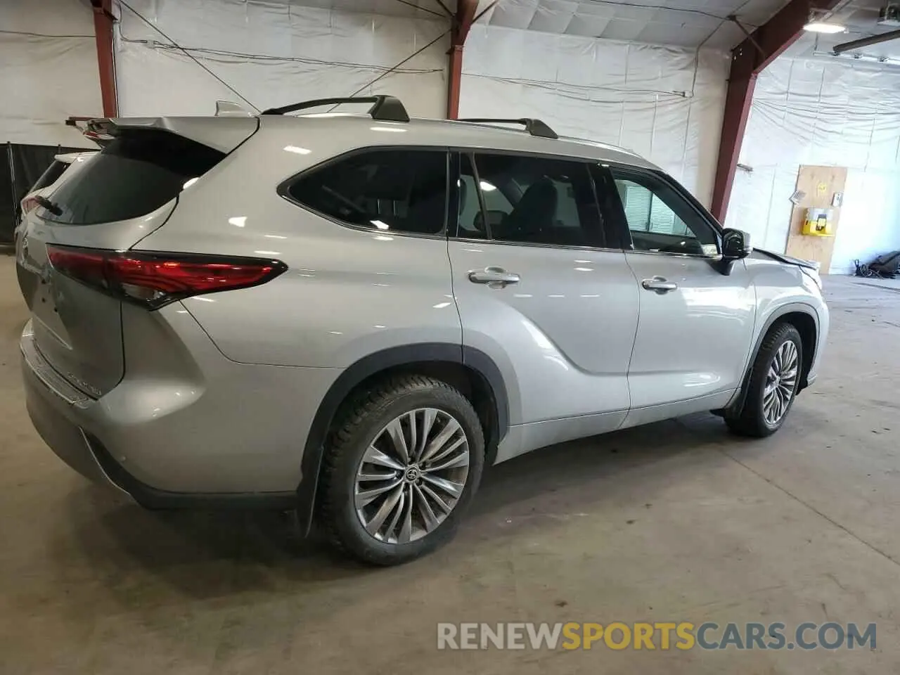 3 fotografías del automóvil dañado 5TDFZRBH7LS013644 TOYOTA HIGHLANDER 2020