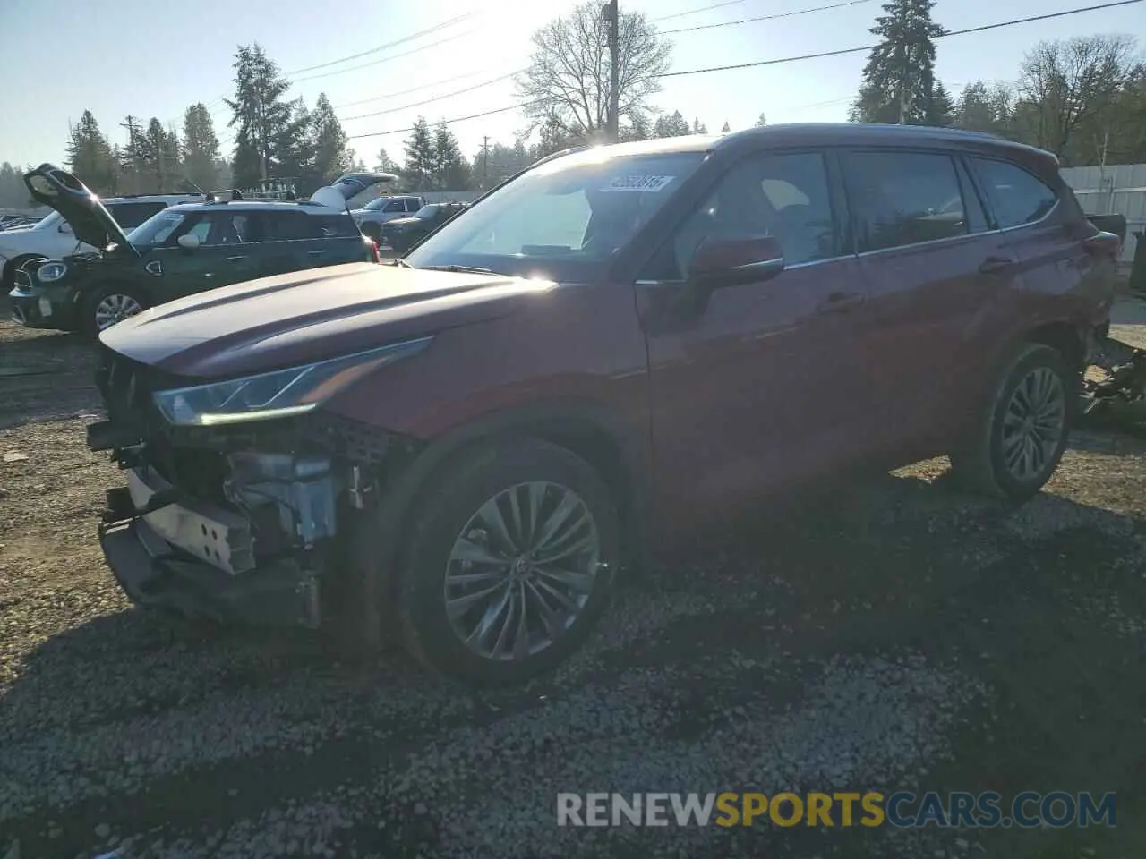 1 fotografías del automóvil dañado 5TDFZRBH7LS023509 TOYOTA HIGHLANDER 2020