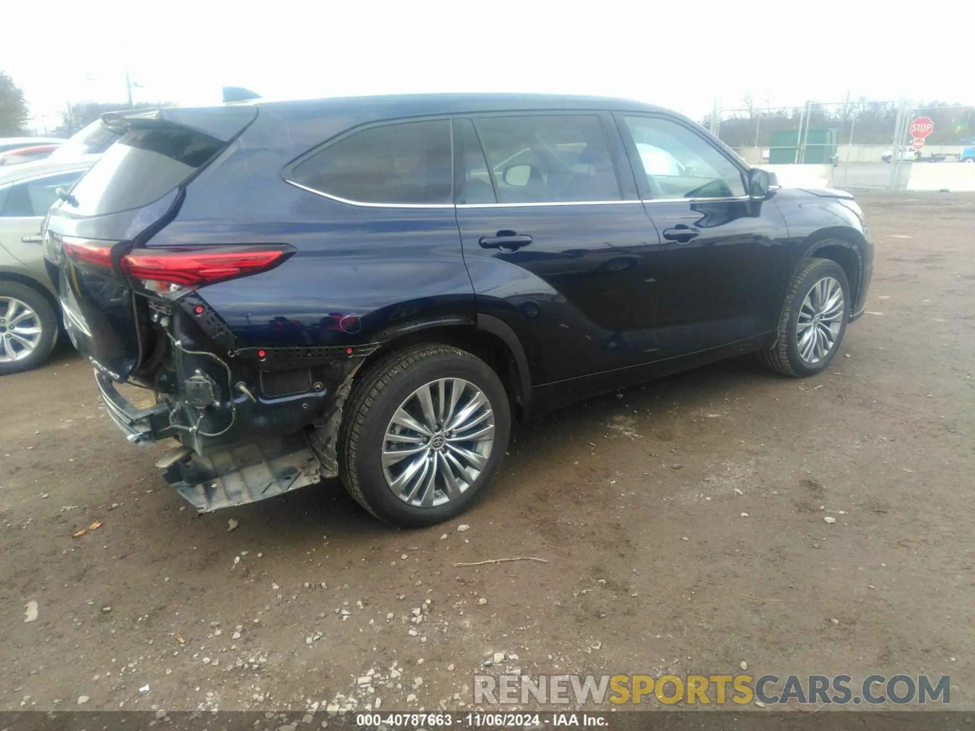 4 fotografías del automóvil dañado 5TDFZRBH8LS036866 TOYOTA HIGHLANDER 2020