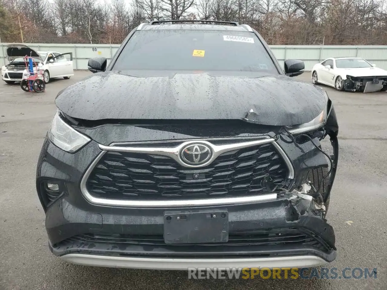 5 fotografías del automóvil dañado 5TDFZRBH9LS018733 TOYOTA HIGHLANDER 2020