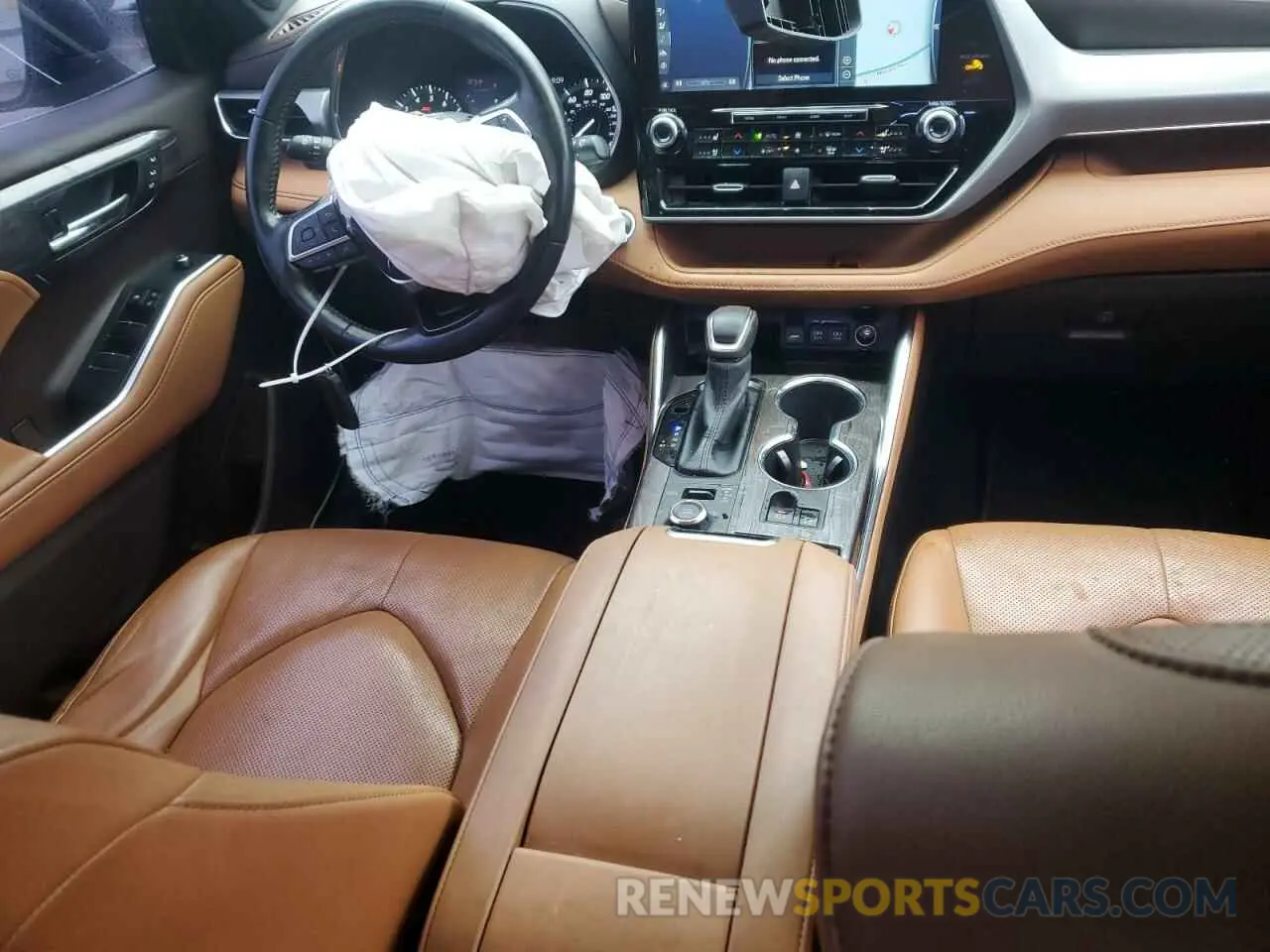 8 fotografías del automóvil dañado 5TDFZRBH9LS018733 TOYOTA HIGHLANDER 2020
