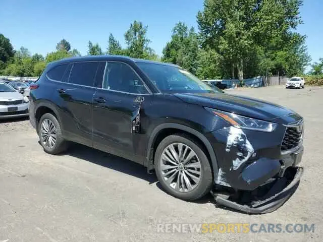 4 fotografías del automóvil dañado 5TDFZRBH9LS027142 TOYOTA HIGHLANDER 2020