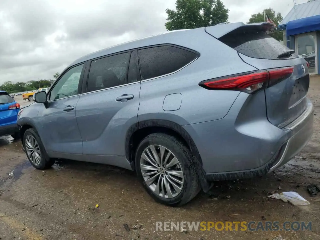 2 fotografías del automóvil dañado 5TDFZRBH9LS050744 TOYOTA HIGHLANDER 2020