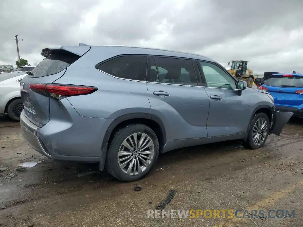 3 fotografías del automóvil dañado 5TDFZRBH9LS050744 TOYOTA HIGHLANDER 2020