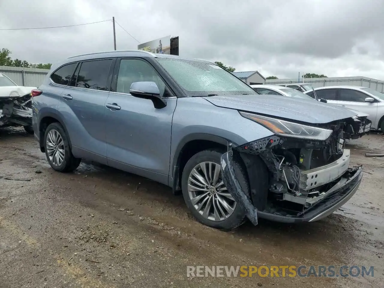 4 fotografías del automóvil dañado 5TDFZRBH9LS050744 TOYOTA HIGHLANDER 2020