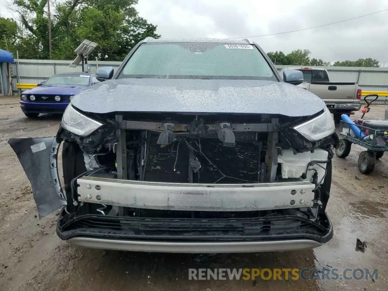 5 fotografías del automóvil dañado 5TDFZRBH9LS050744 TOYOTA HIGHLANDER 2020
