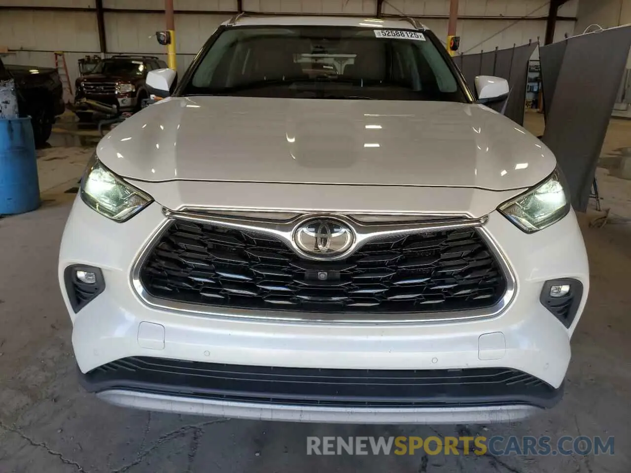 5 fotografías del automóvil dañado 5TDFZRBHXLS032592 TOYOTA HIGHLANDER 2020