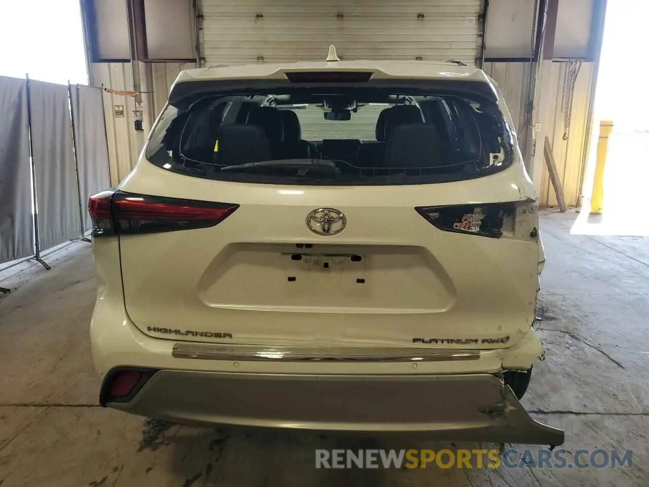 6 fotografías del automóvil dañado 5TDFZRBHXLS032592 TOYOTA HIGHLANDER 2020