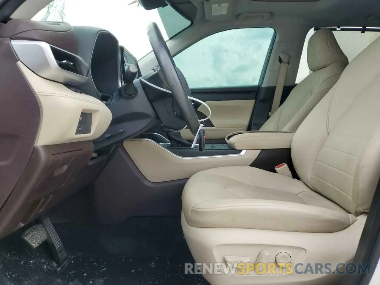 7 fotografías del automóvil dañado 5TDGARAH5LS502282 TOYOTA HIGHLANDER 2020