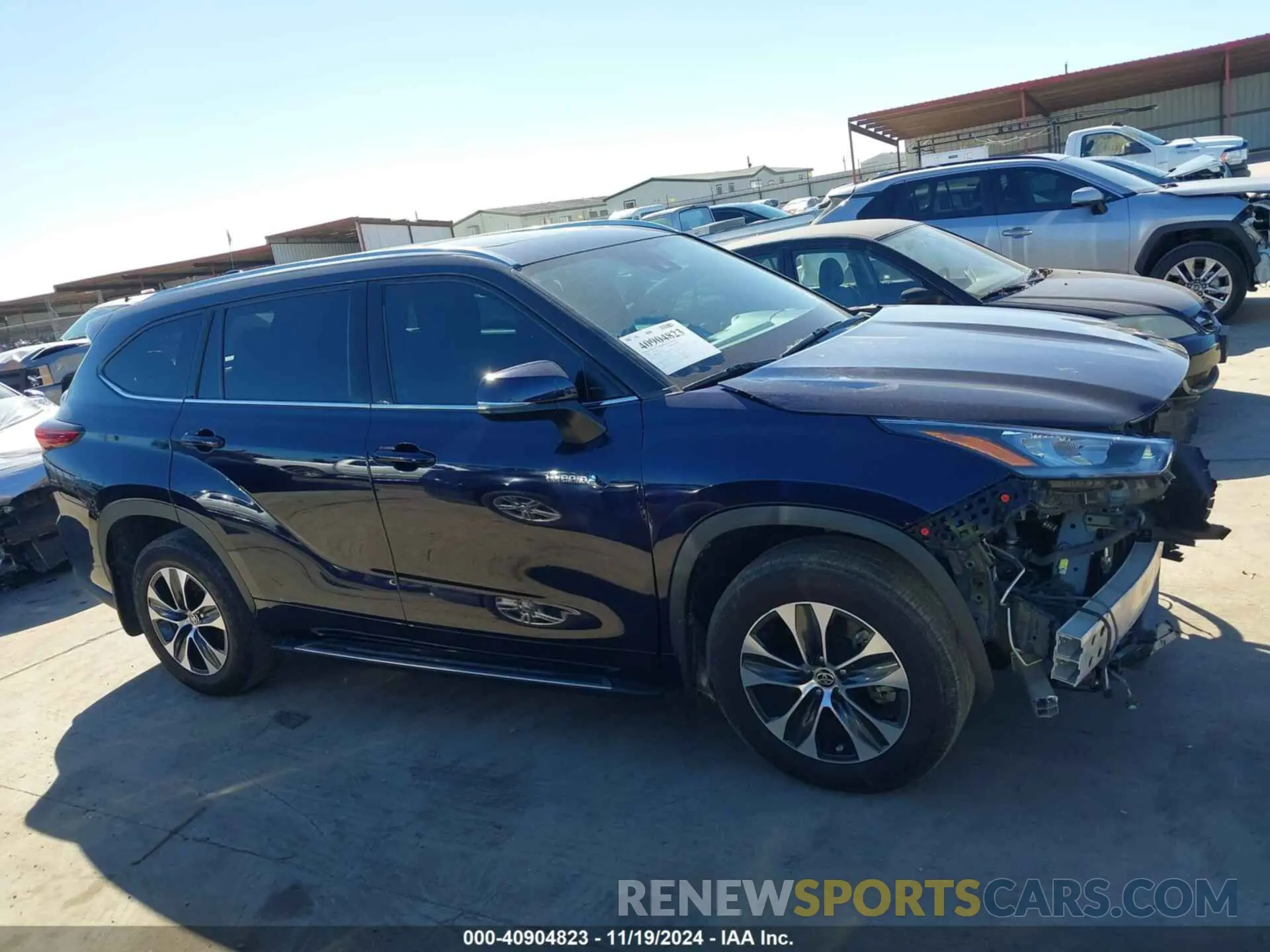 13 fotografías del automóvil dañado 5TDGARAH9LS502835 TOYOTA HIGHLANDER 2020