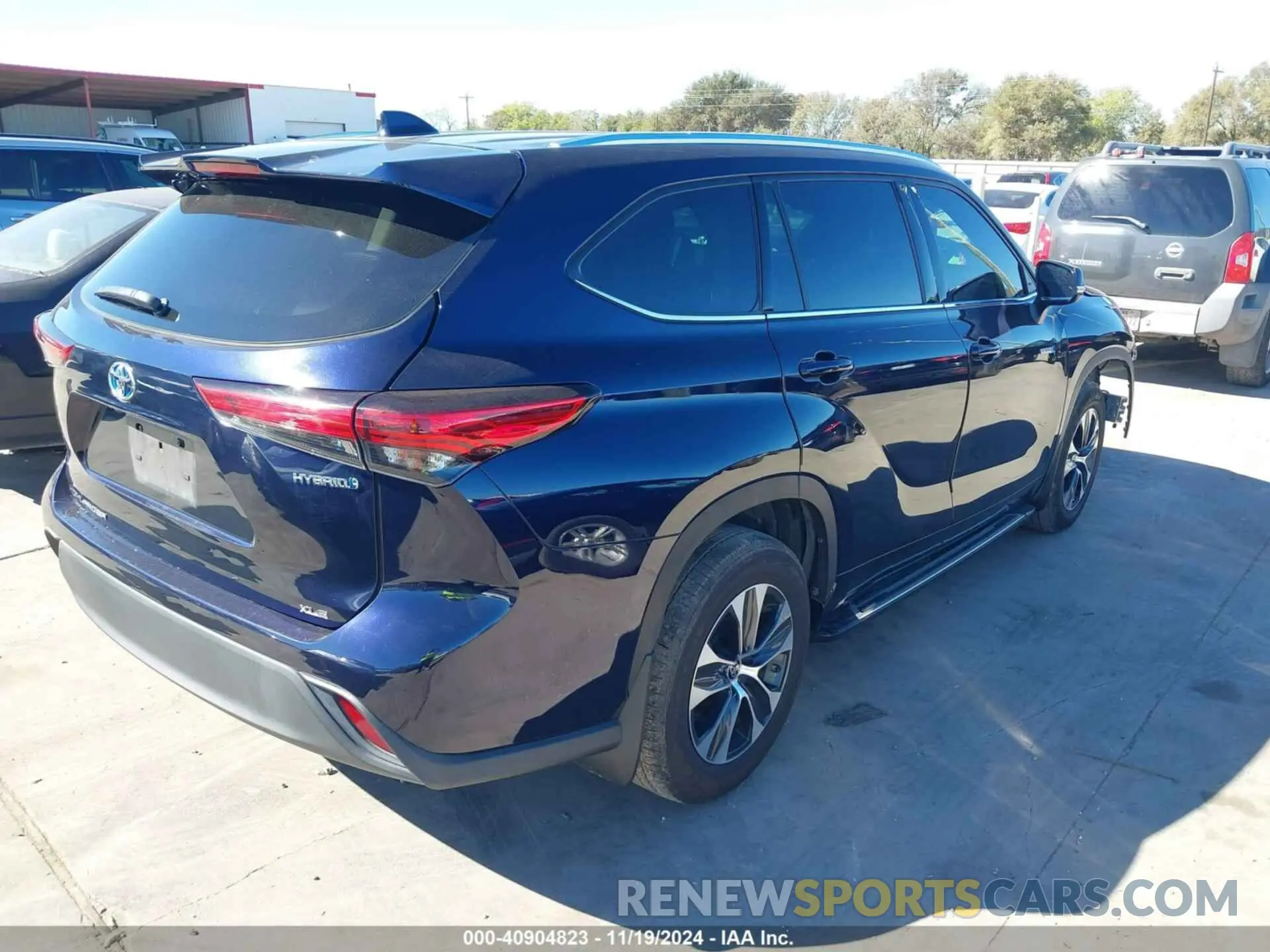 4 fotografías del automóvil dañado 5TDGARAH9LS502835 TOYOTA HIGHLANDER 2020