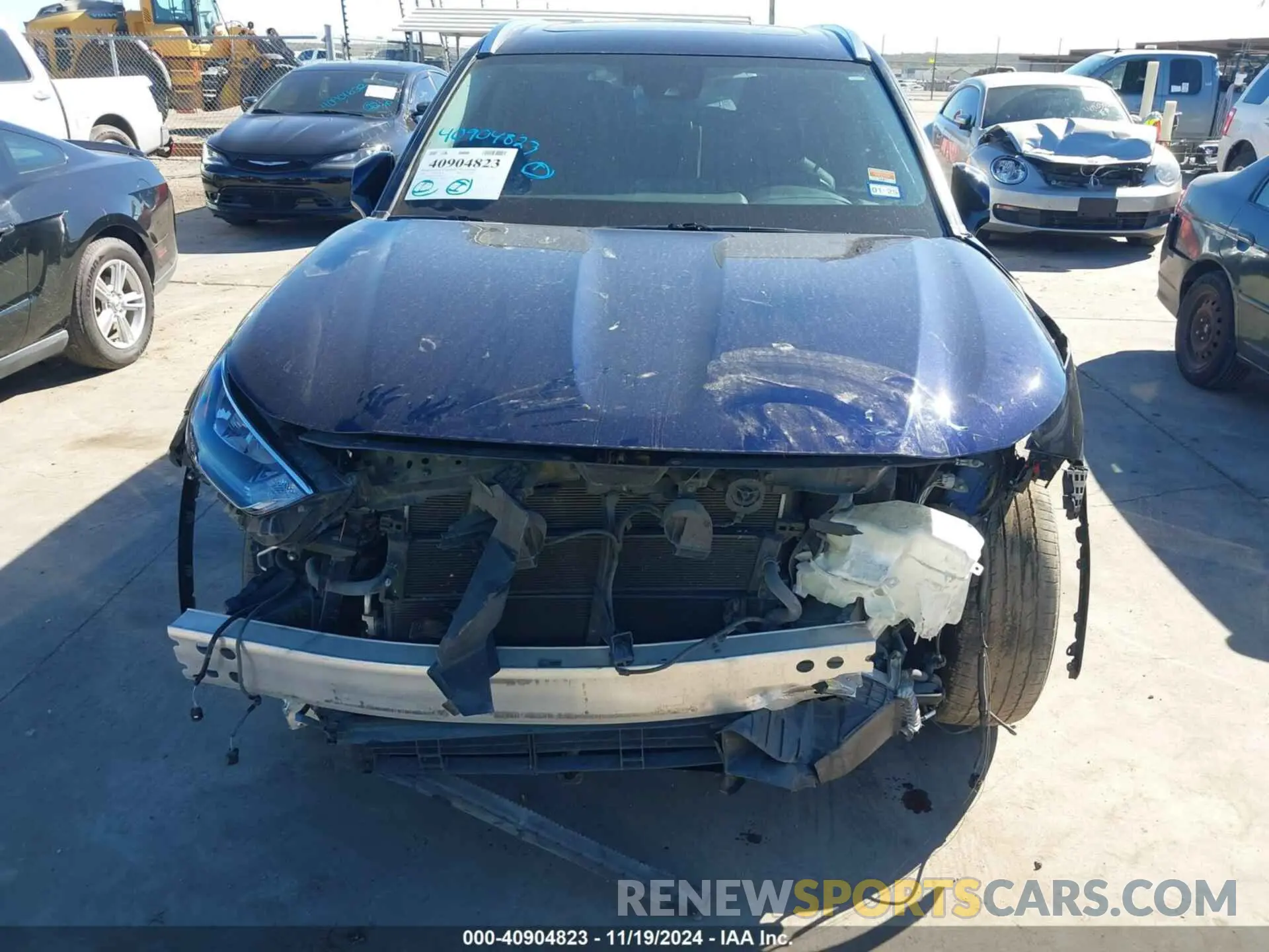 6 fotografías del automóvil dañado 5TDGARAH9LS502835 TOYOTA HIGHLANDER 2020