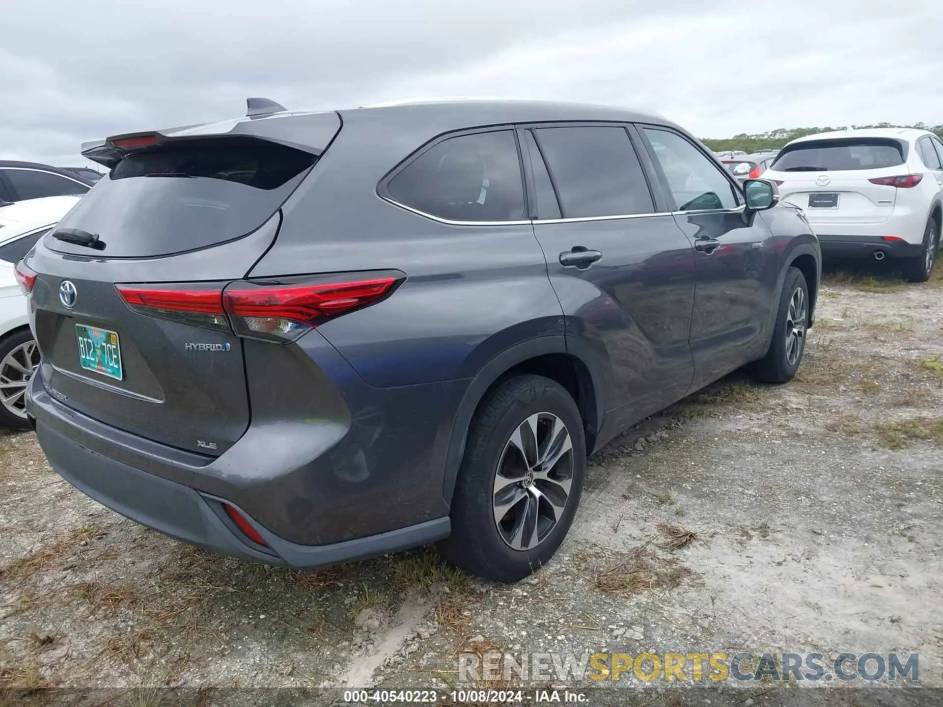 4 fotografías del automóvil dañado 5TDGARAHXLS501953 TOYOTA HIGHLANDER 2020