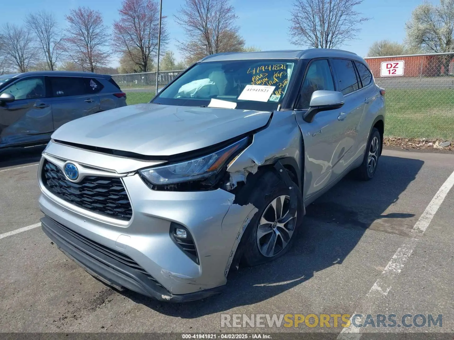 6 fotografías del automóvil dañado 5TDGBRCH0LS502393 TOYOTA HIGHLANDER 2020