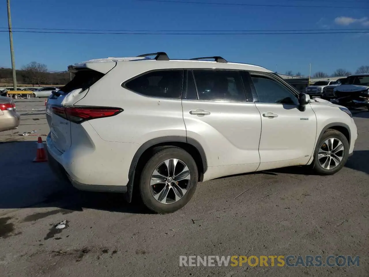 3 fotografías del automóvil dañado 5TDGBRCH0LS507948 TOYOTA HIGHLANDER 2020