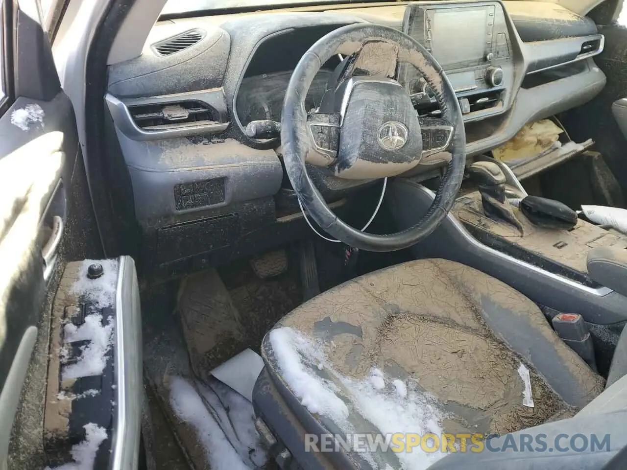 8 fotografías del automóvil dañado 5TDGBRCH0LS507948 TOYOTA HIGHLANDER 2020