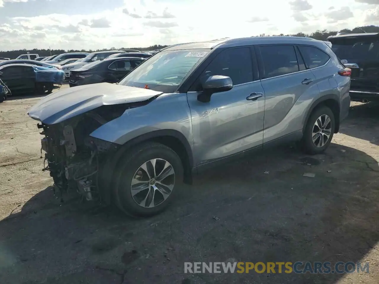 1 fotografías del automóvil dañado 5TDGBRCH2LS009279 TOYOTA HIGHLANDER 2020