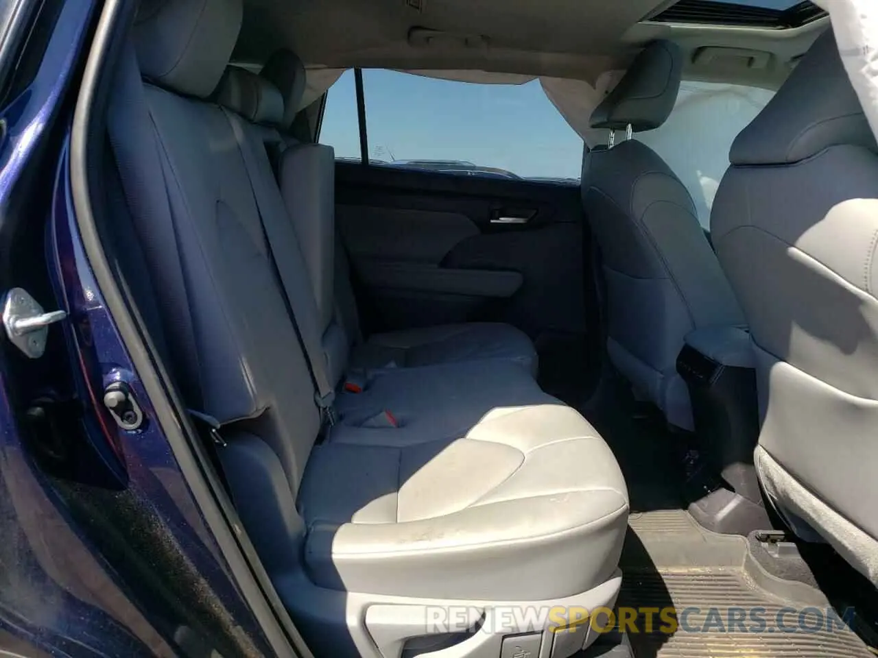 6 fotografías del automóvil dañado 5TDGBRCH2LS510236 TOYOTA HIGHLANDER 2020