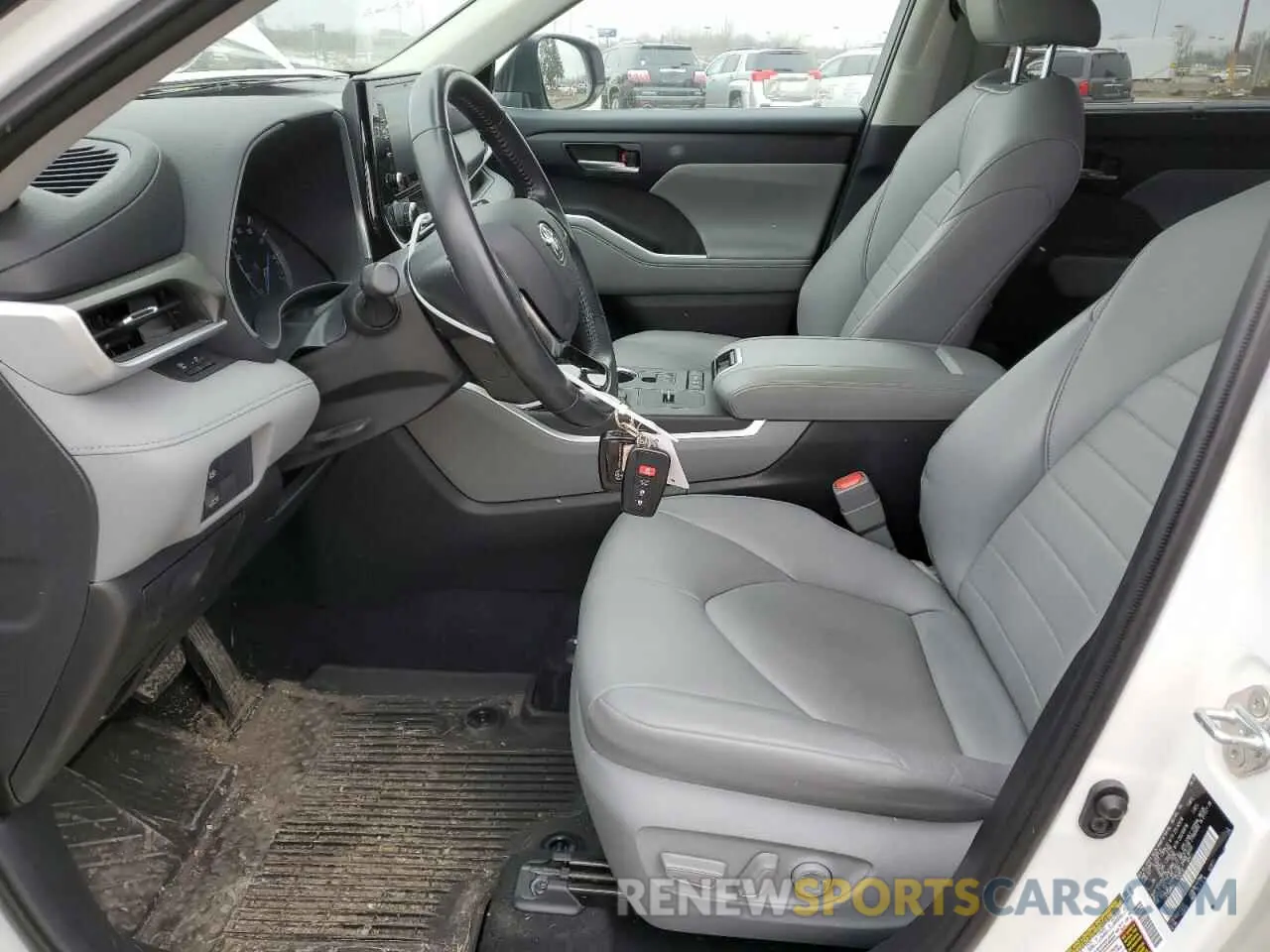 7 fotografías del automóvil dañado 5TDGBRCH3LS510956 TOYOTA HIGHLANDER 2020