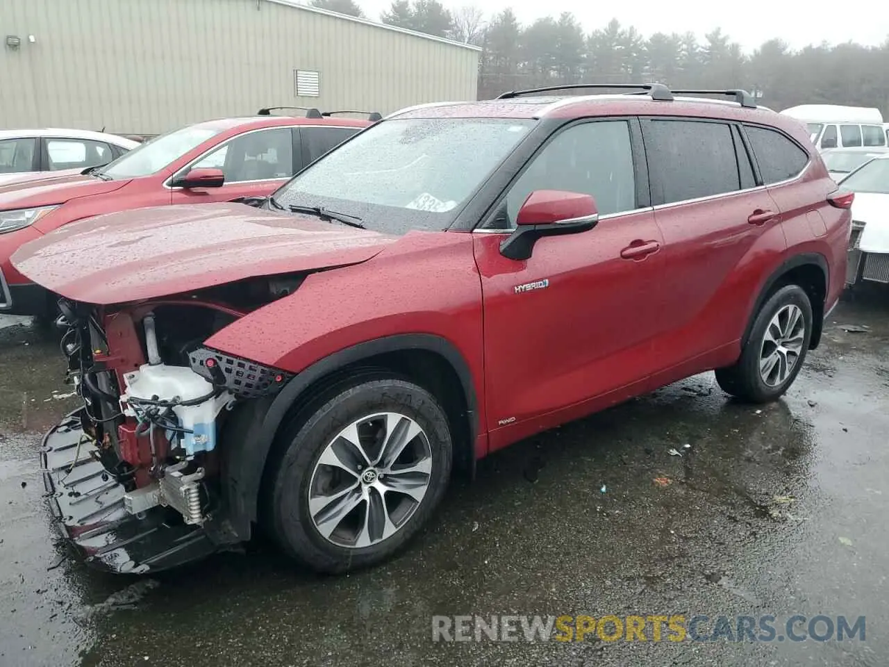 1 fotografías del automóvil dañado 5TDGBRCH5LS504155 TOYOTA HIGHLANDER 2020