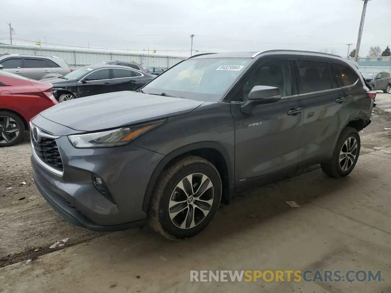 1 fotografías del automóvil dañado 5TDGBRCH7LS504240 TOYOTA HIGHLANDER 2020