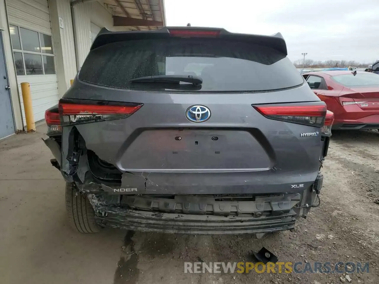 6 fotografías del automóvil dañado 5TDGBRCH7LS504240 TOYOTA HIGHLANDER 2020